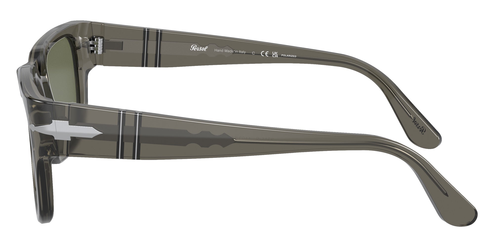 Persol PO3315S 110358 58 - Transparent Taupe Gray / Polarized Green #id:po3315s110358_s:100110