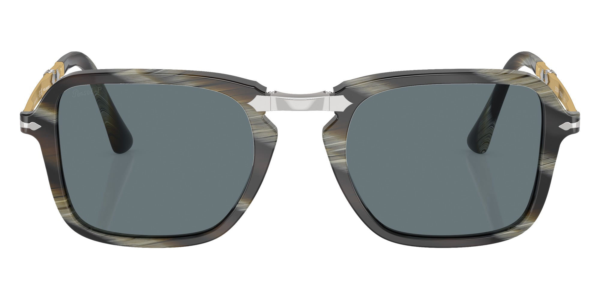 Persol PO3330S 12003R 51 - Green Horn / Blue Polarized #id:po3330s12003r_s:100100