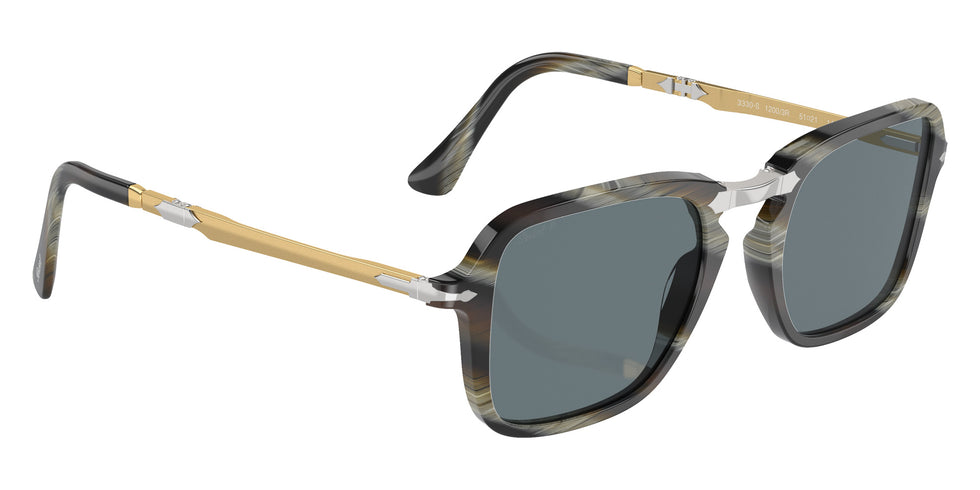 Persol PO3330S 12003R 51 - Green Horn / Blue Polarized #id:po3330s12003r_s:100120