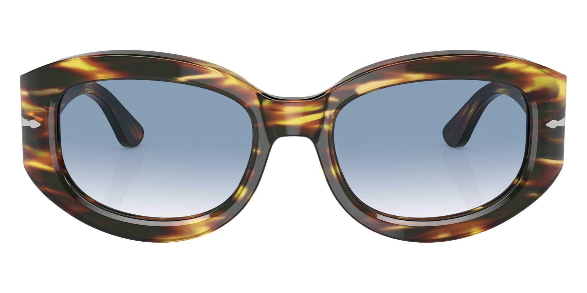 Persol PO3335S 938/3F 56 - Brown-Yellow Tortoise / Clear Gradient Blue #id:po3335s9383f_s:100100