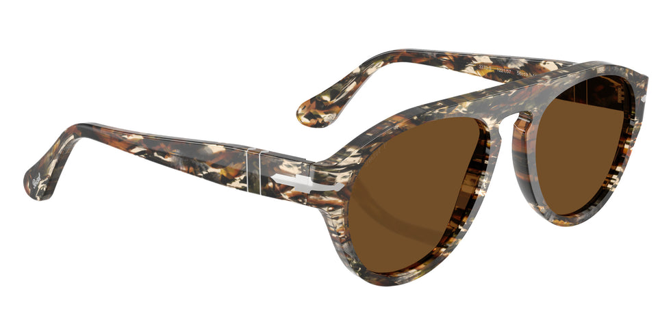 Persol PO3370S 122157 56 - Amber Brown/Pirate Black / Brown Polarized #id:po3370s122157_s:100120