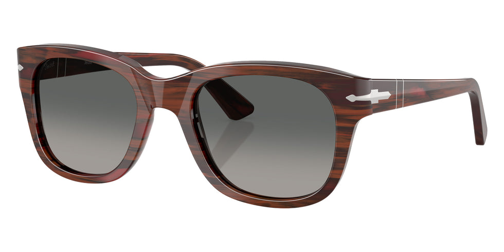 Persol PO3372S 122371 55 - Striped Burgundy / Gradient Gray #id:po3372s122371_s:100105