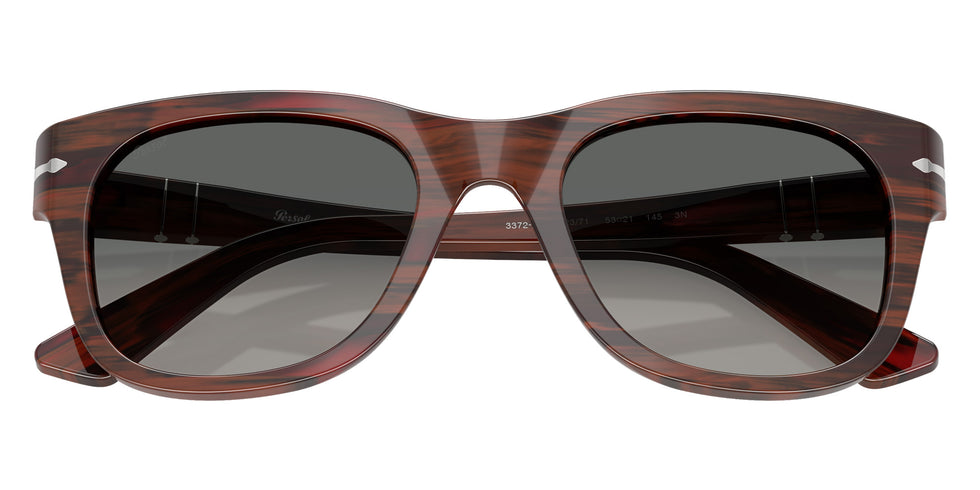 Persol PO3372S 122371 55 - Striped Burgundy / Gradient Gray #id:po3372s122371_s:100125