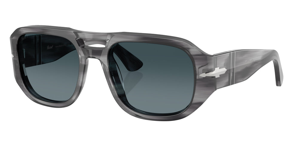 Persol PO3373S - Vincent 1192S3 53 - Striped Gray / Light Blue Gradient Dark Blue Polarized #id:po3373s1192s3_s:100105