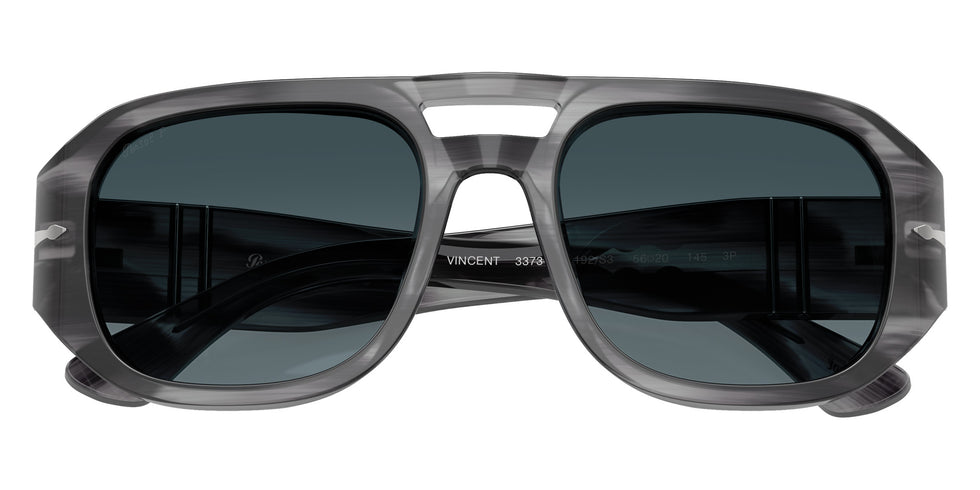 Persol PO3373S - Vincent 1192S3 53 - Striped Gray / Light Blue Gradient Dark Blue Polarized #id:po3373s1192s3_s:100125
