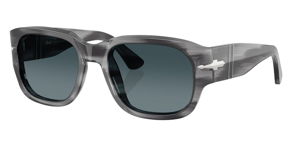 Persol PO3380S 1192S3 55 - Striped Gray / Light Blue Gradient Dark Blue Polarized #id:po3380s1192s3_s:104105