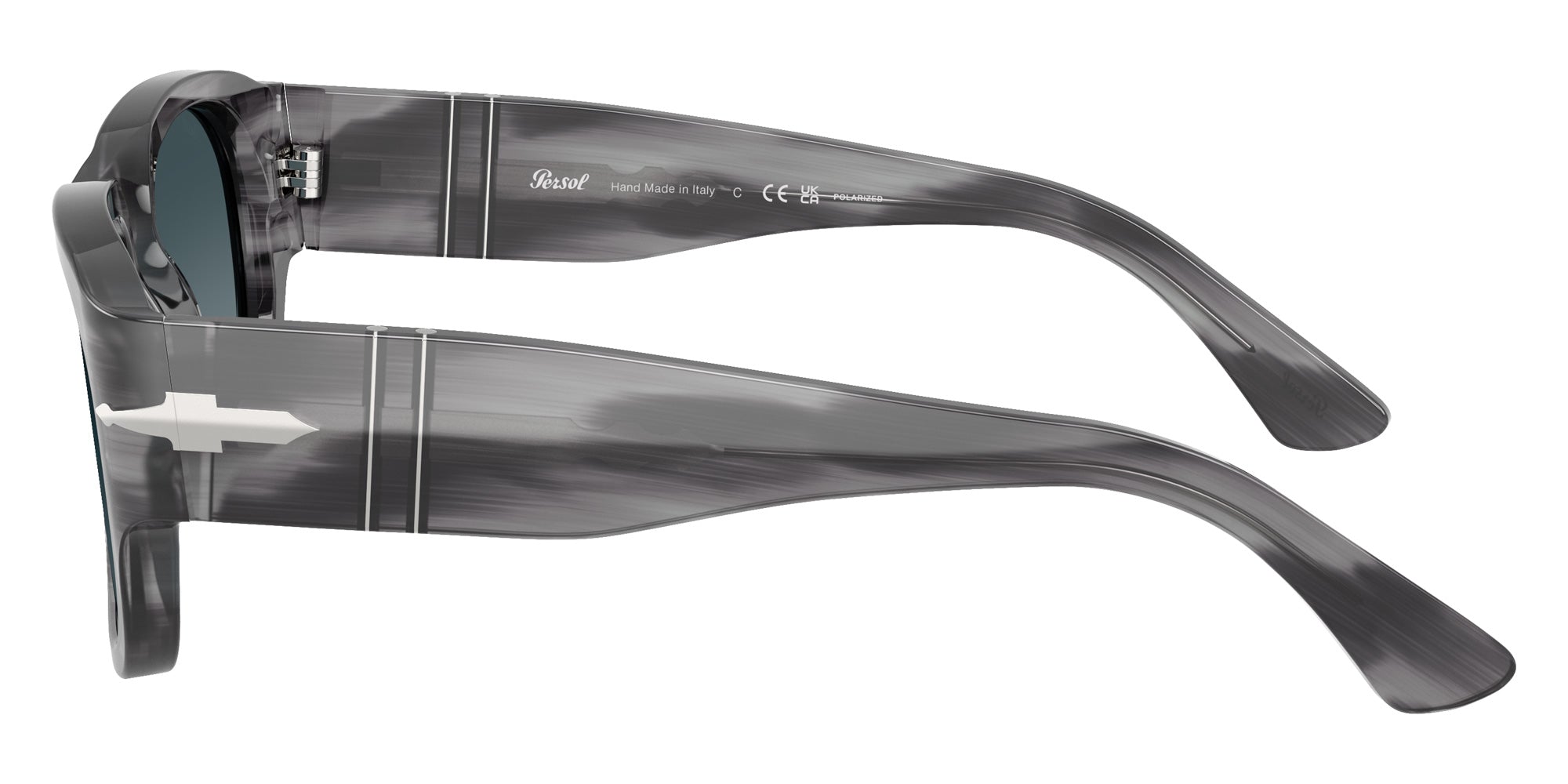 Persol PO3380S 1192S3 55 - Striped Gray / Light Blue Gradient Dark Blue Polarized #id:po3380s1192s3_s:104110