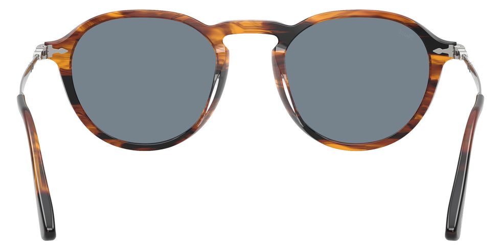 Persol PO3383S 123556 51 - Striped Black & Brown / Light Blue #id:po3383s123556_s:100115
