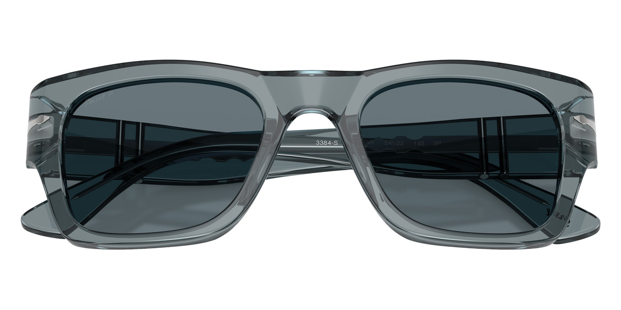 Persol PO3384S 12273R 52 - Transparent Ocean / Dark Blue Polarized #id:po3384s12273r_s:100125