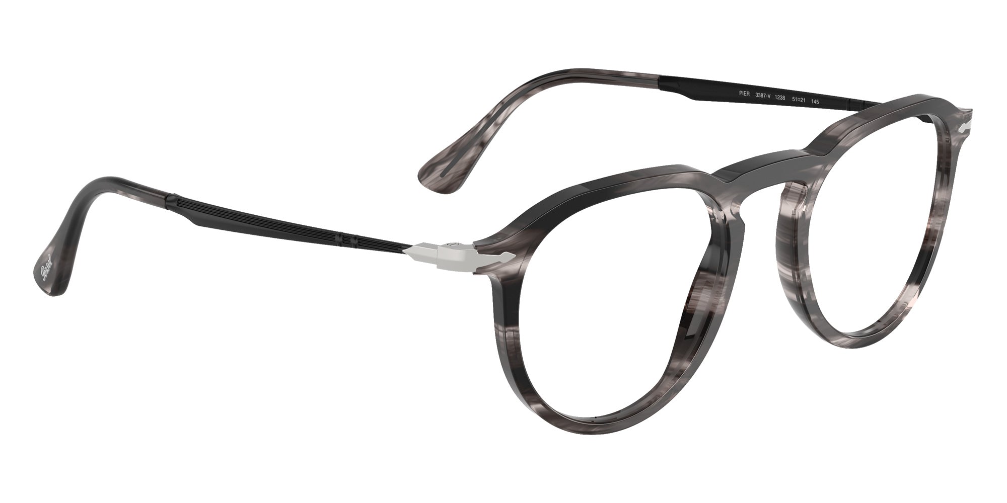 Persol PO3387V - Pier 1238 49 - Striped Black & Gray #id:po3387v1238_s:104120