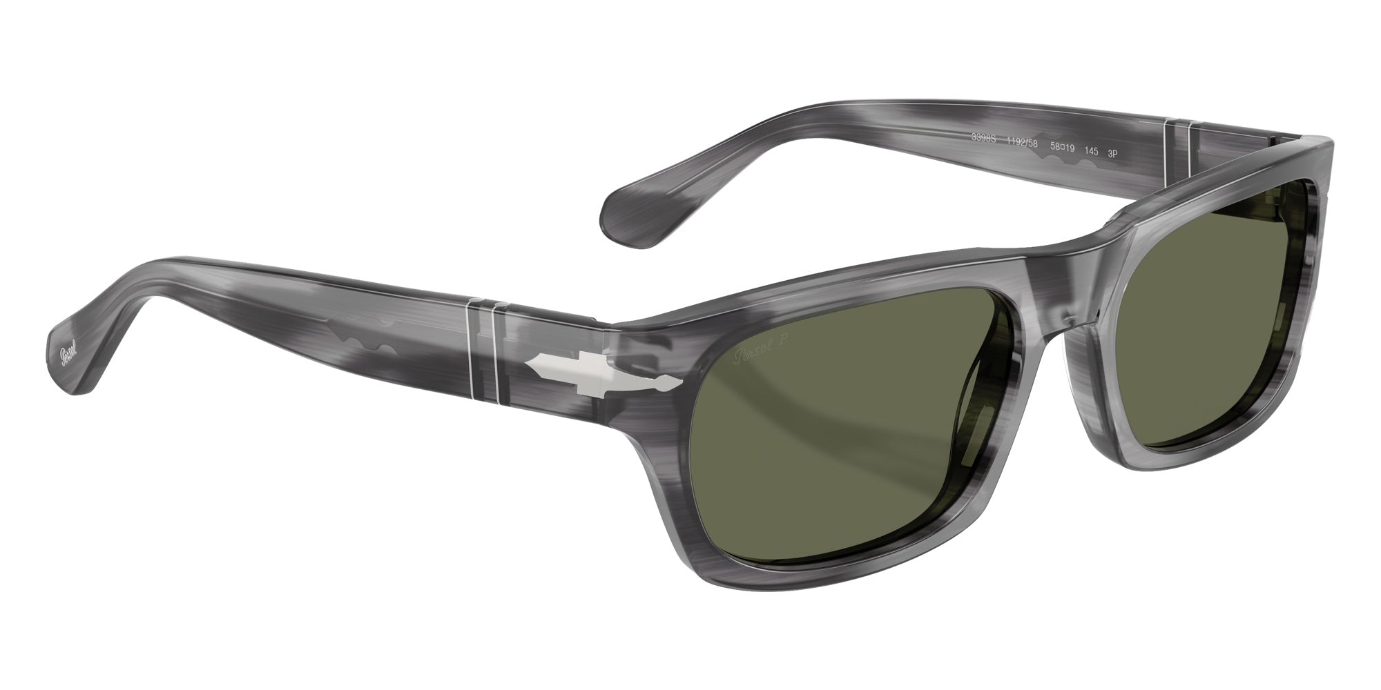 Persol PO3398S 119258 55 - Striped Gray #id:po3398s119258_s:100120