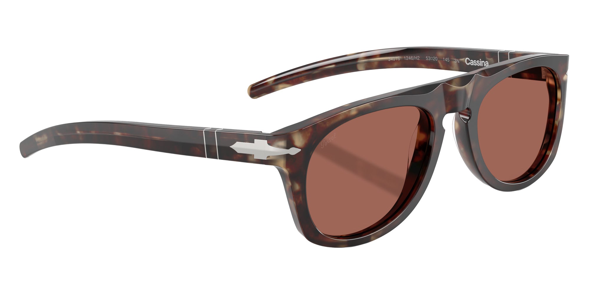 Persol PO3401S - Persol & Cassina Collection 1246H2 53 - Light Havana / Terracotta Brown #id:po3401s1246h2_s:100120