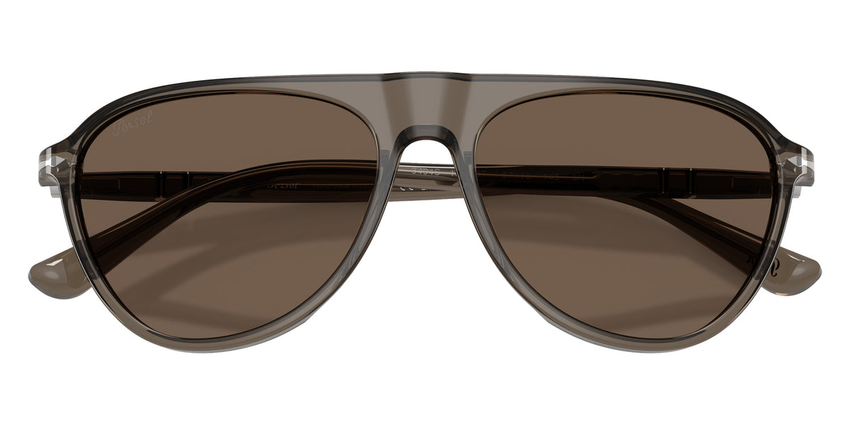 Persol PO3404S 11038T 57 - Opal Smoke / Dark Brown #id:po3404s11038t_s:100125