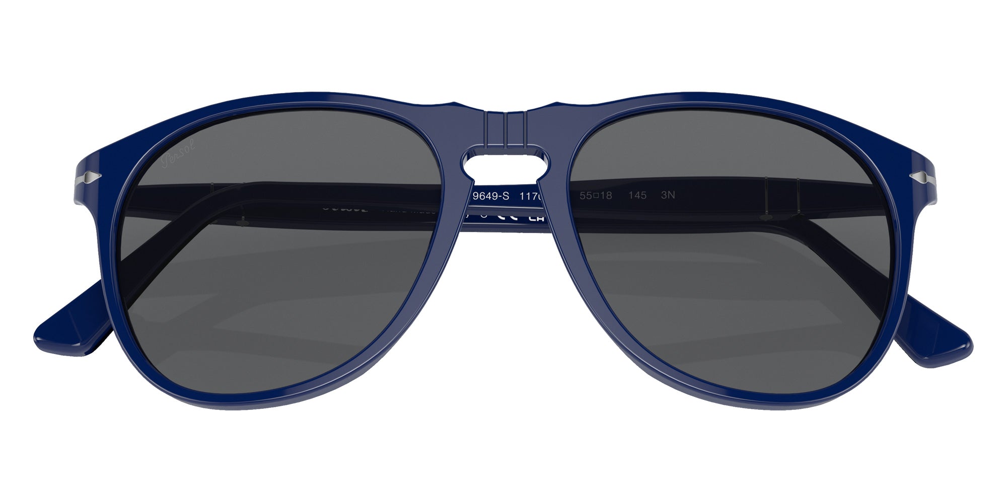 Persol PO9649S 1170B1 55 - Solid Blue / Dark Gray #id:po9649s1170b1_s:100120