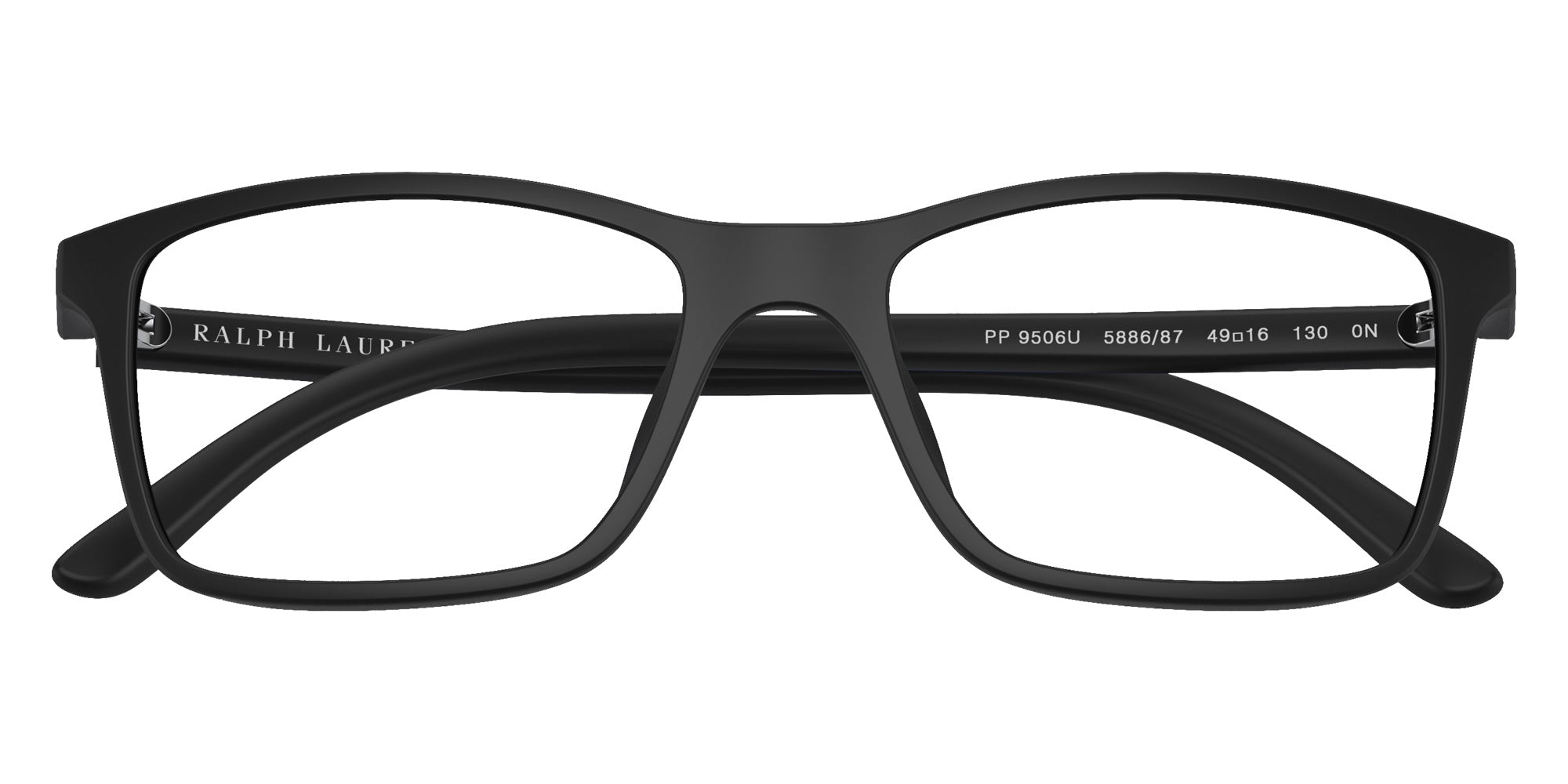 POLO RALPH LAUREN PP9506U 588687 49 - Matte Black / Gray Blue #id:pp9506u588687_s:100120