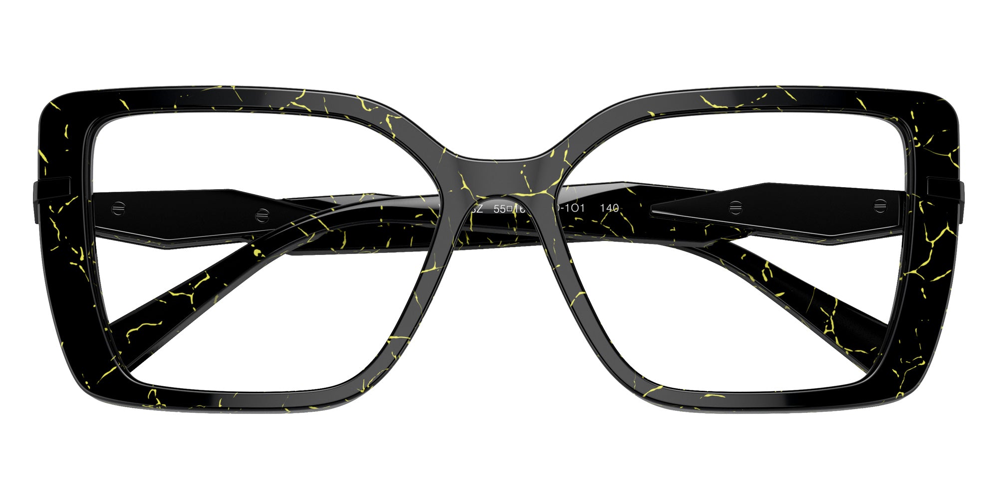 Prada PR 03ZV 19D1O1 53 - Black/Yellow Marble #id:pr03zv19d1o1_s:100120