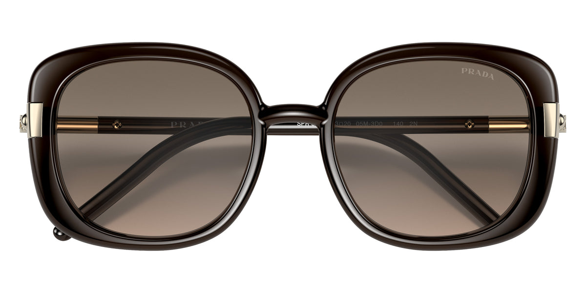 Prada PR 04WS 05M3D0 53 - Crystal Dark Brown / Brown Gradient Gray #id:pr04ws05m3d0_s:100120