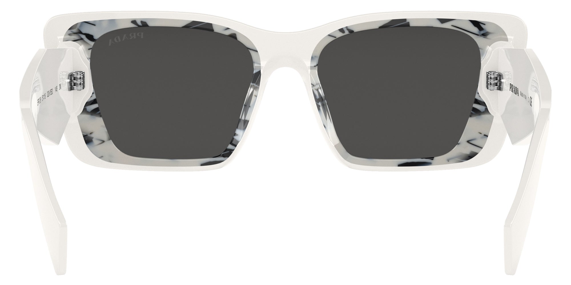 Prada PR 08YS 02V5S0 51 - White/Havana Black / Dark Gray #id:pr08ys02v5s0_s:100115