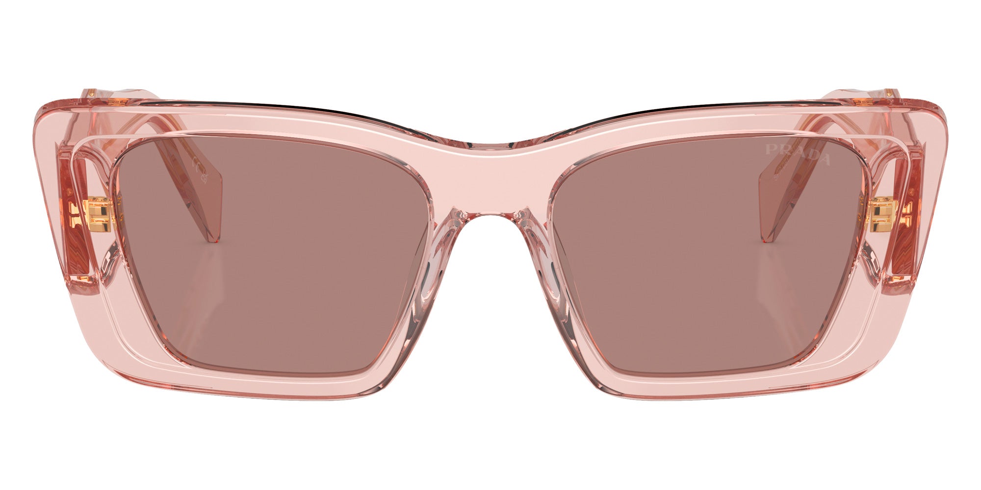 Prada PR 08YS 19Q10D 51 - Transparent Peach / Light Brown #id:pr08ys19q10d_s:102100