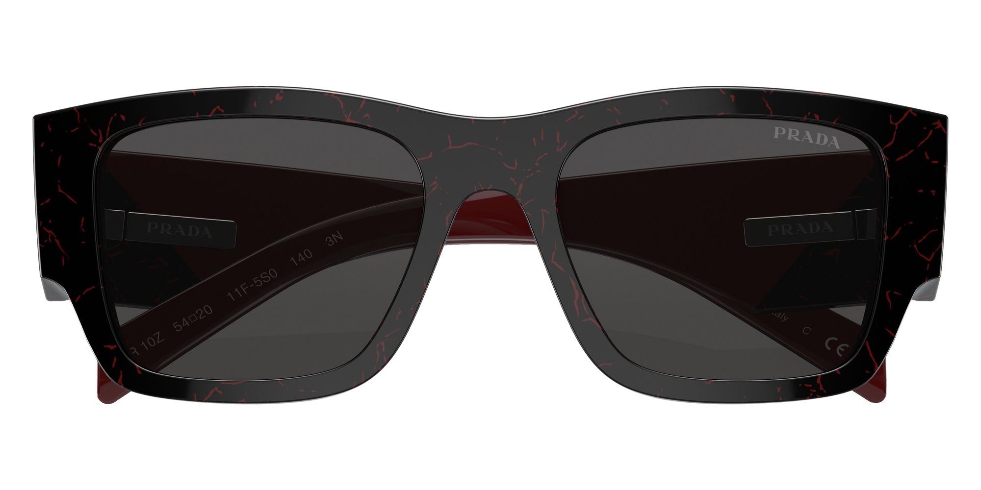 Prada PR 10ZS 11F5S0 54 - Black Etruscan Marble / Dark Gray #id:pr10zs11f5s0_s:100120