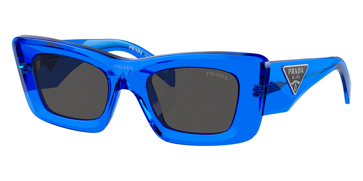 Prada PR 13ZS 18M5S0 50 - Crystal Electric Blue / Dark Gray #id:pr13zs18m5s0_s:100105