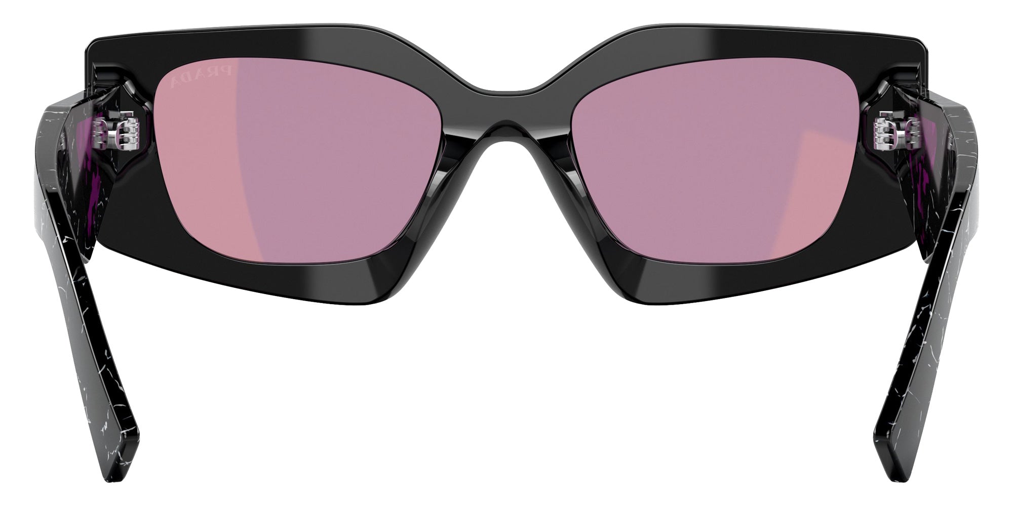 Prada PR 15YS 1AB07Q 51 - Black / Dark Violet Mirrored Silver Int #id:pr15ys1ab07q_s:100115