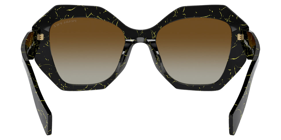 Prada PR 16WS 19D6E1 53 - Black/Yellow Marble / Polarized Brown Gradient #id:pr16ws19d6e1_s:102115