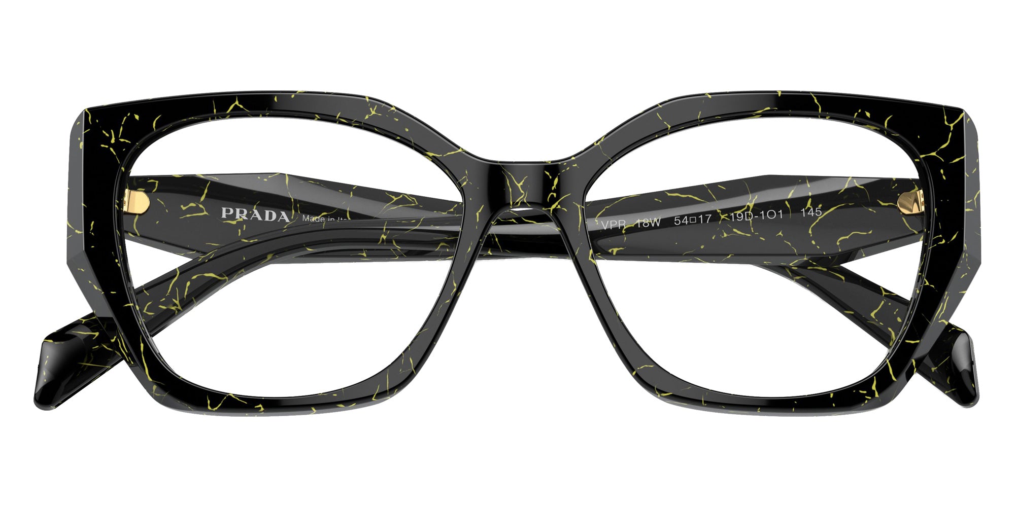 Prada PR 18WV 19D1O1 52 - Black/Yellow Marble #id:pr18wv19d1o1_s:100120