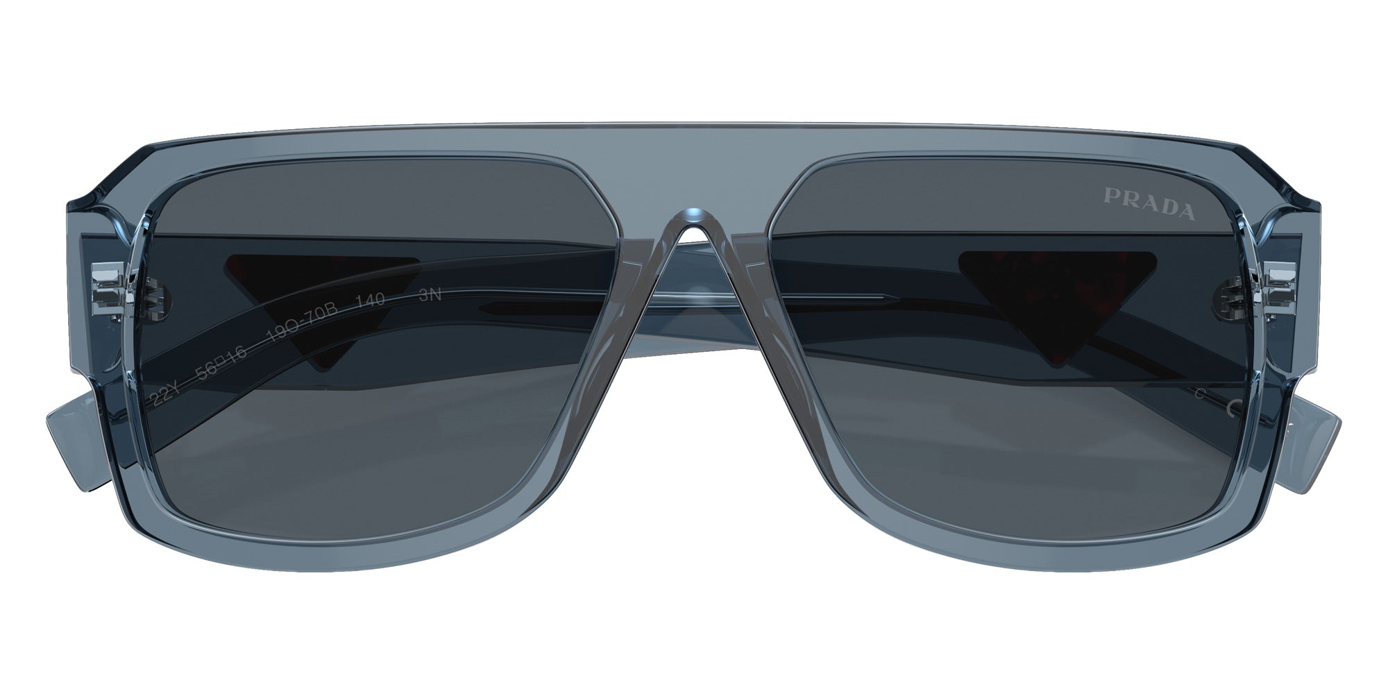 Prada PR 22YS 19O70B 56 - Transparent Gray / Dark Gray #id:pr22ys19o70b_s:100120