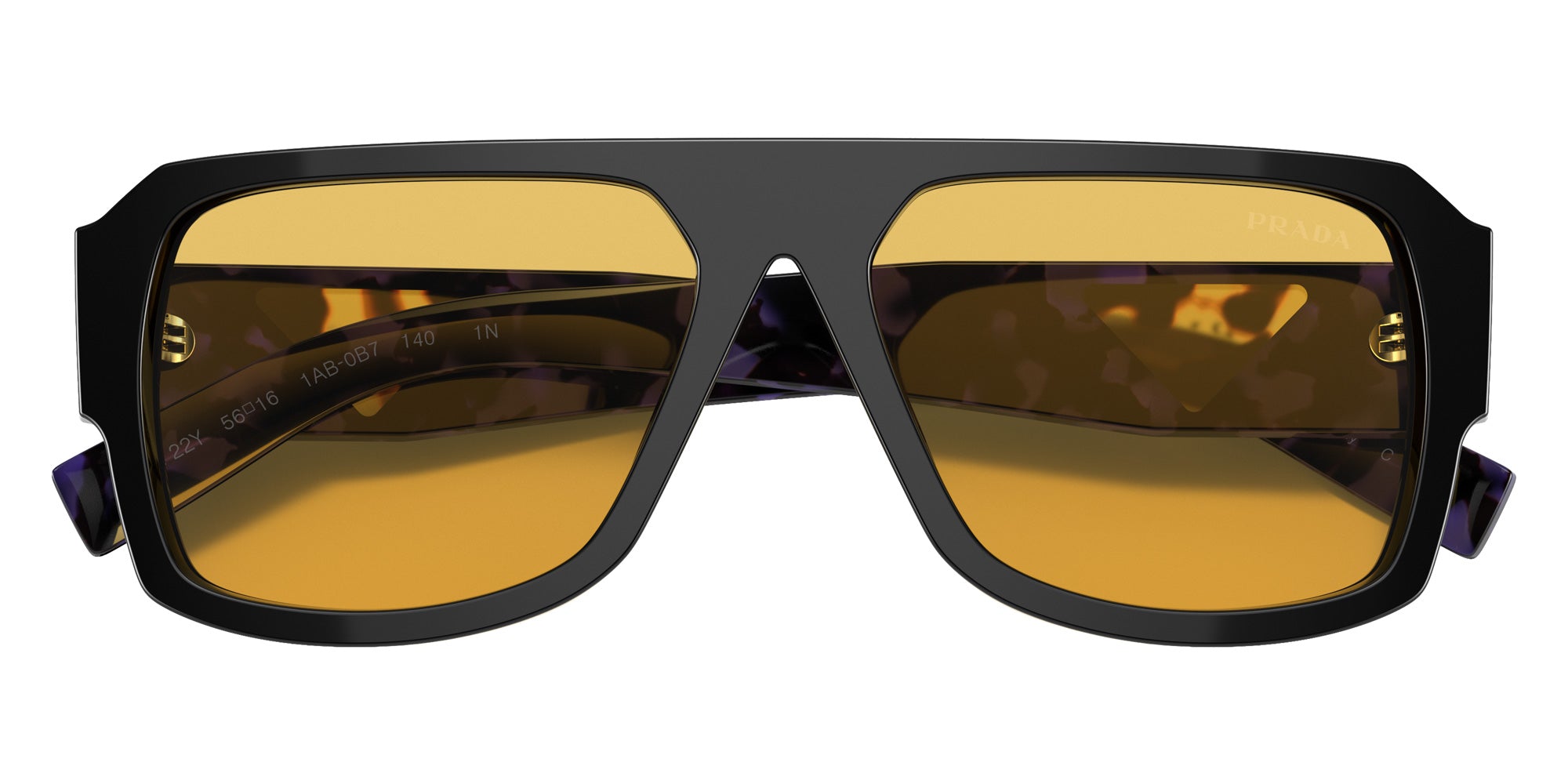 Prada PR 22YS 1AB0B7 56 - Black / Yellow #id:pr22ys1ab0b7_s:102120