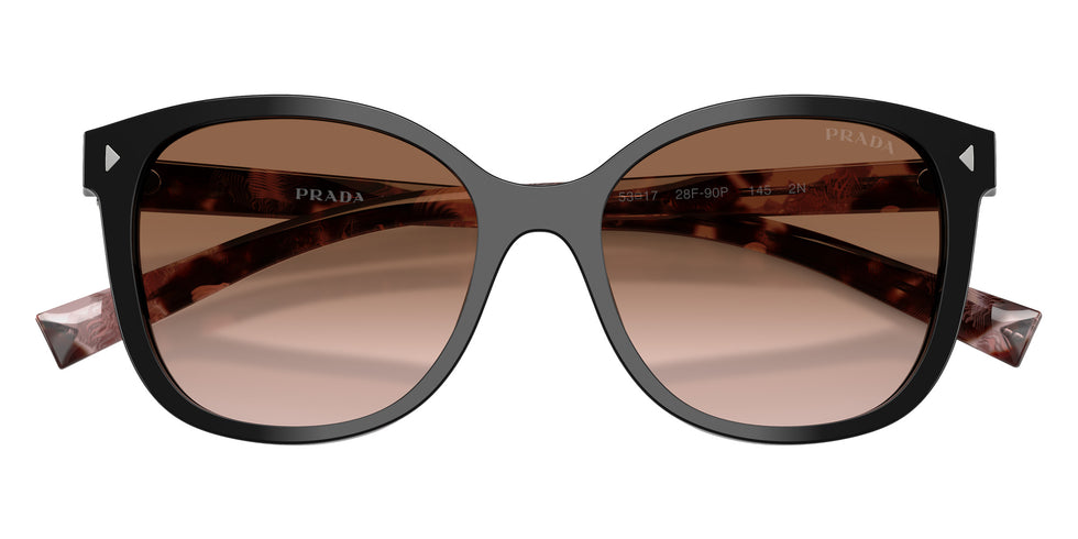 Prada PR 22ZS 28F90P 53 - Black / Brown Gradient #id:pr22zs28f90p_s:102120