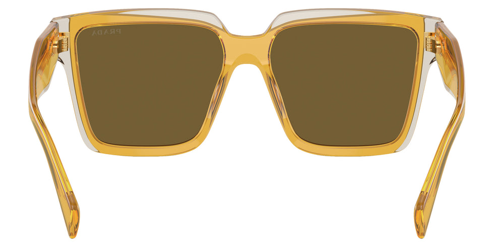 Prada PR 24ZS 14I01T 56 - Ocher/Crystal Gray / Dark Brown #id:pr24zs14i01t_s:100115