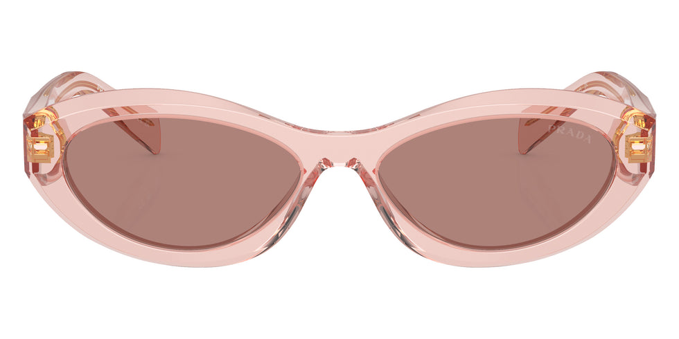 Prada PR 26ZSF 19Q10D 56 - Transparent Peach / Light Brown #id:pr26zsf19q10d_s:100100