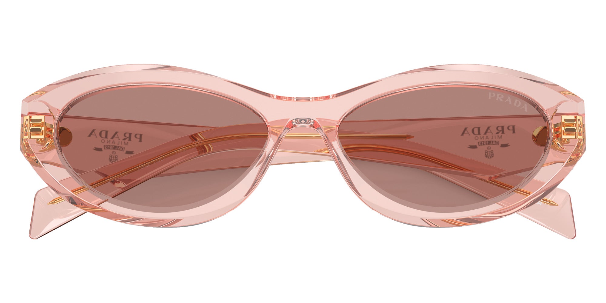 Prada PR 26ZSF 19Q10D 56 - Transparent Peach / Light Brown #id:pr26zsf19q10d_s:100120