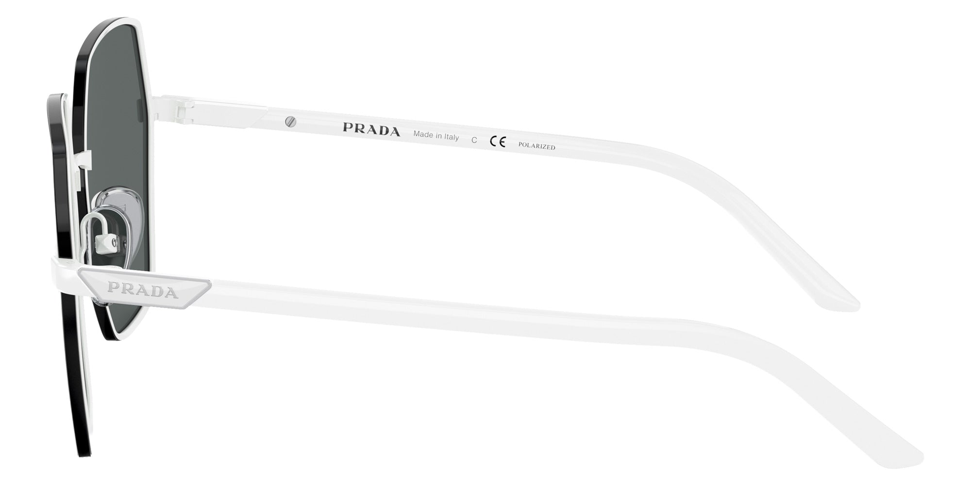 Prada PR 56YS 4615Z1 58 - White / Polarized Dark Gray #id:pr56ys4615z1_s:102110