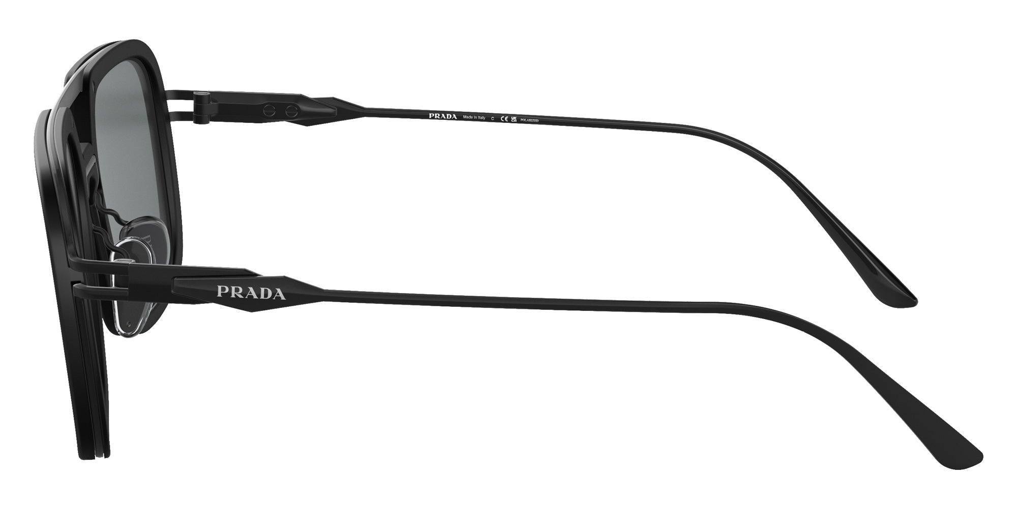 Prada PR 57ZS 1BO5Z1 55 - Matte Black / Polarized Dark Gray #id:pr57zs1bo5z1_s:102110