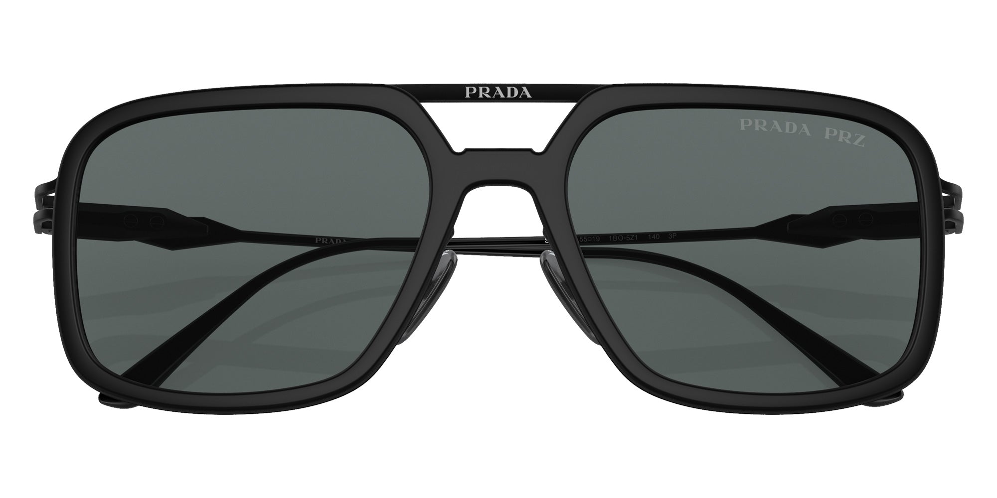Prada PR 57ZS 1BO5Z1 55 - Matte Black / Polarized Dark Gray #id:pr57zs1bo5z1_s:102120