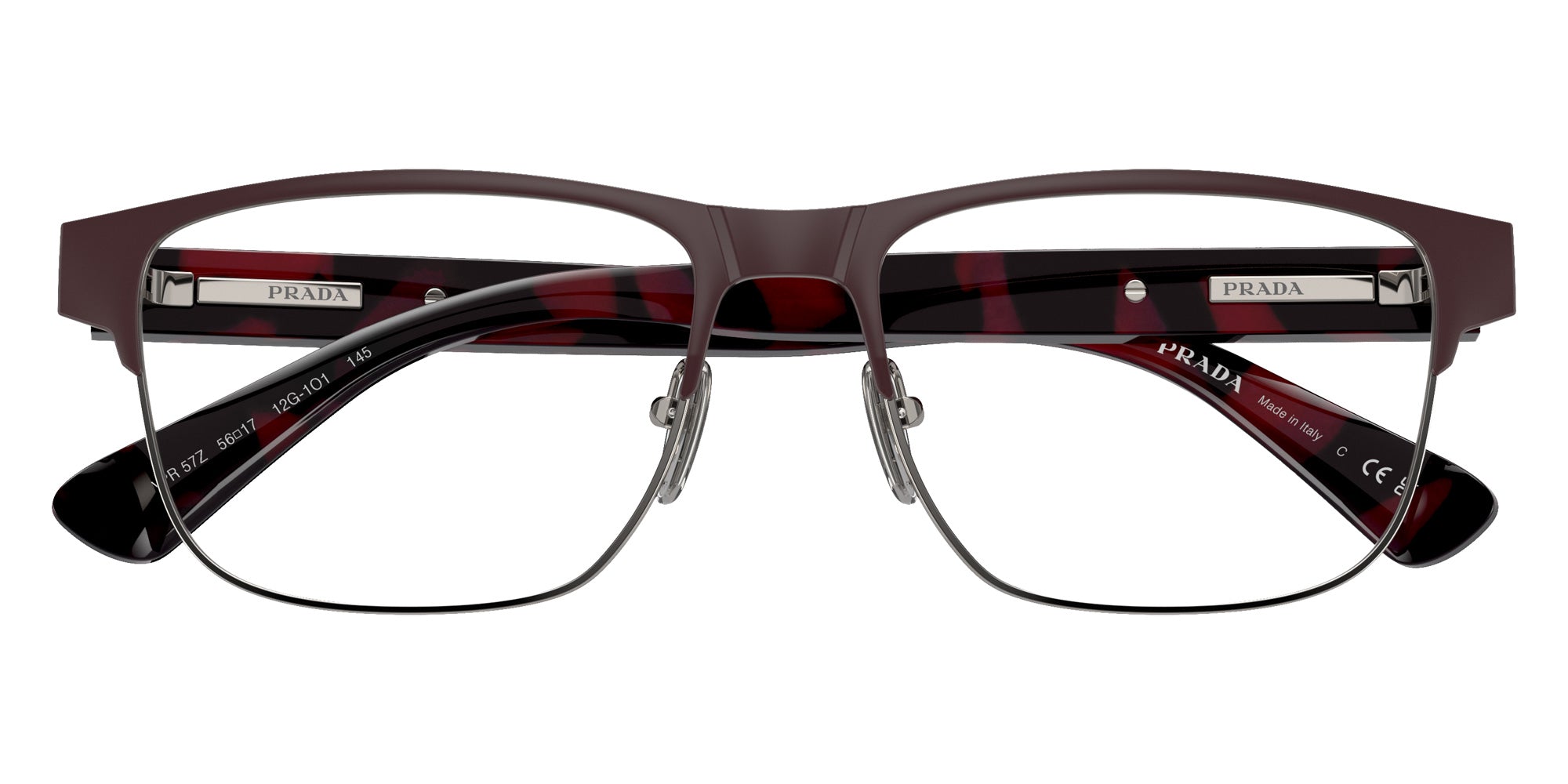 Prada PR 57ZV 12G1O1 54 - Matte Red Brown #id:pr57zv12g1o1_s:100120