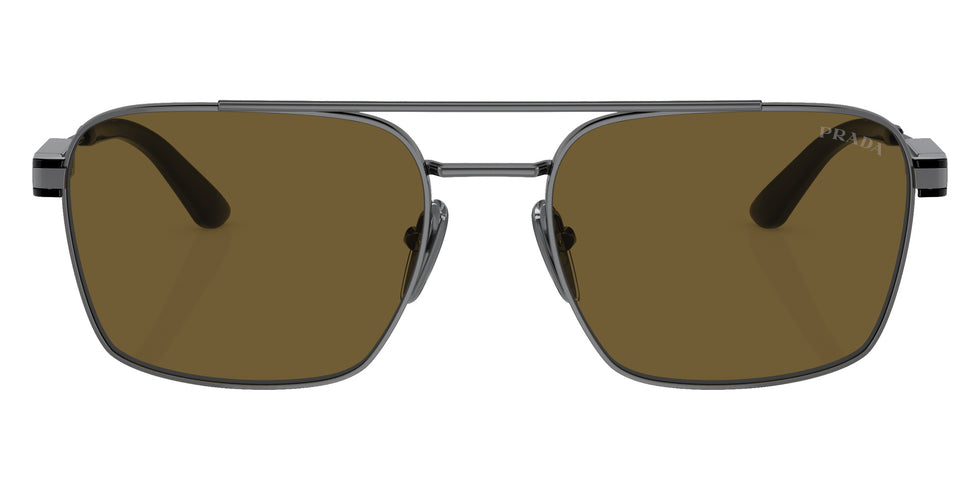 Prada PR 67ZS 5AV01T 56 - Gunmetal / Dark Brown #id:pr67zs5av01t_s:100100