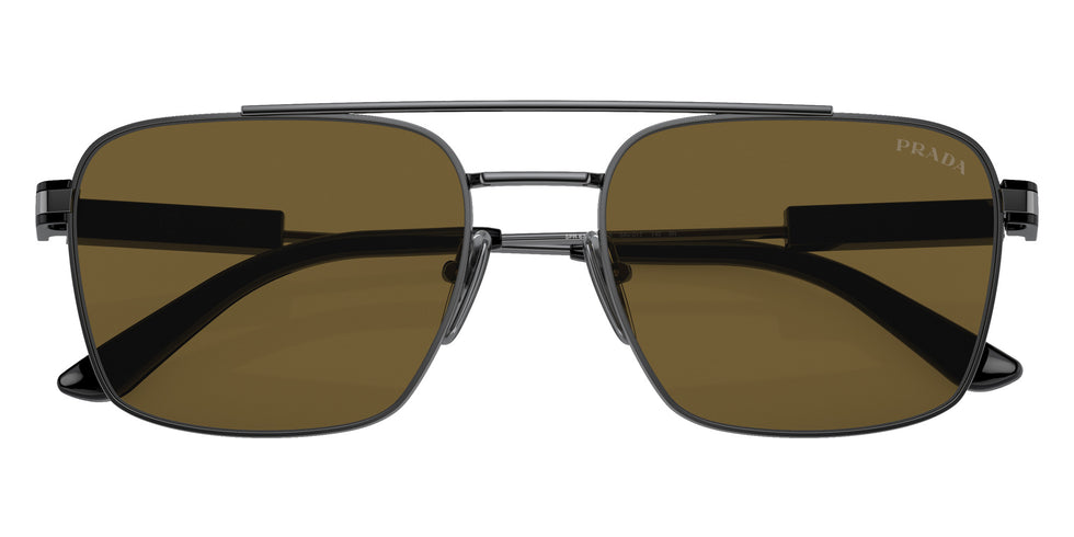 Prada PR 67ZS 5AV01T 56 - Gunmetal / Dark Brown #id:pr67zs5av01t_s:100120