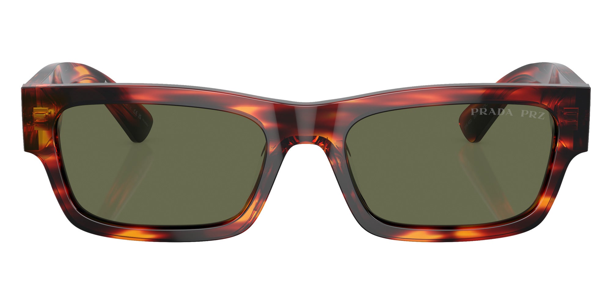 Prada PR A03S 13O03R 56 - Red/Black Havana / Green Polarized #id:pra03s13o03r_s:100100