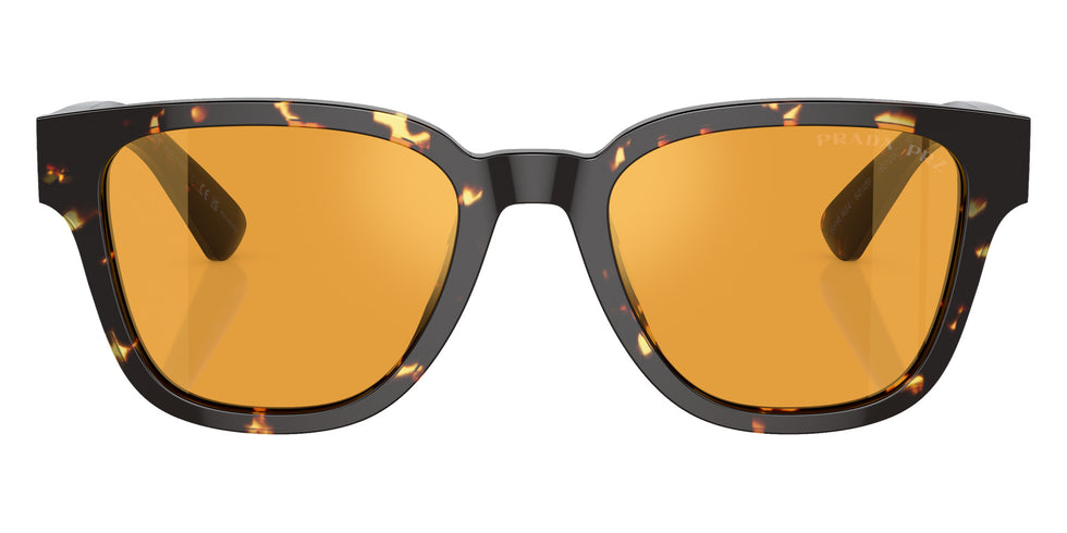 Prada PR A04S 16O20C 52 - Havana Black/Yellow / Yellow Polarized Mirrored #id:pra04s16o20c_s:100100