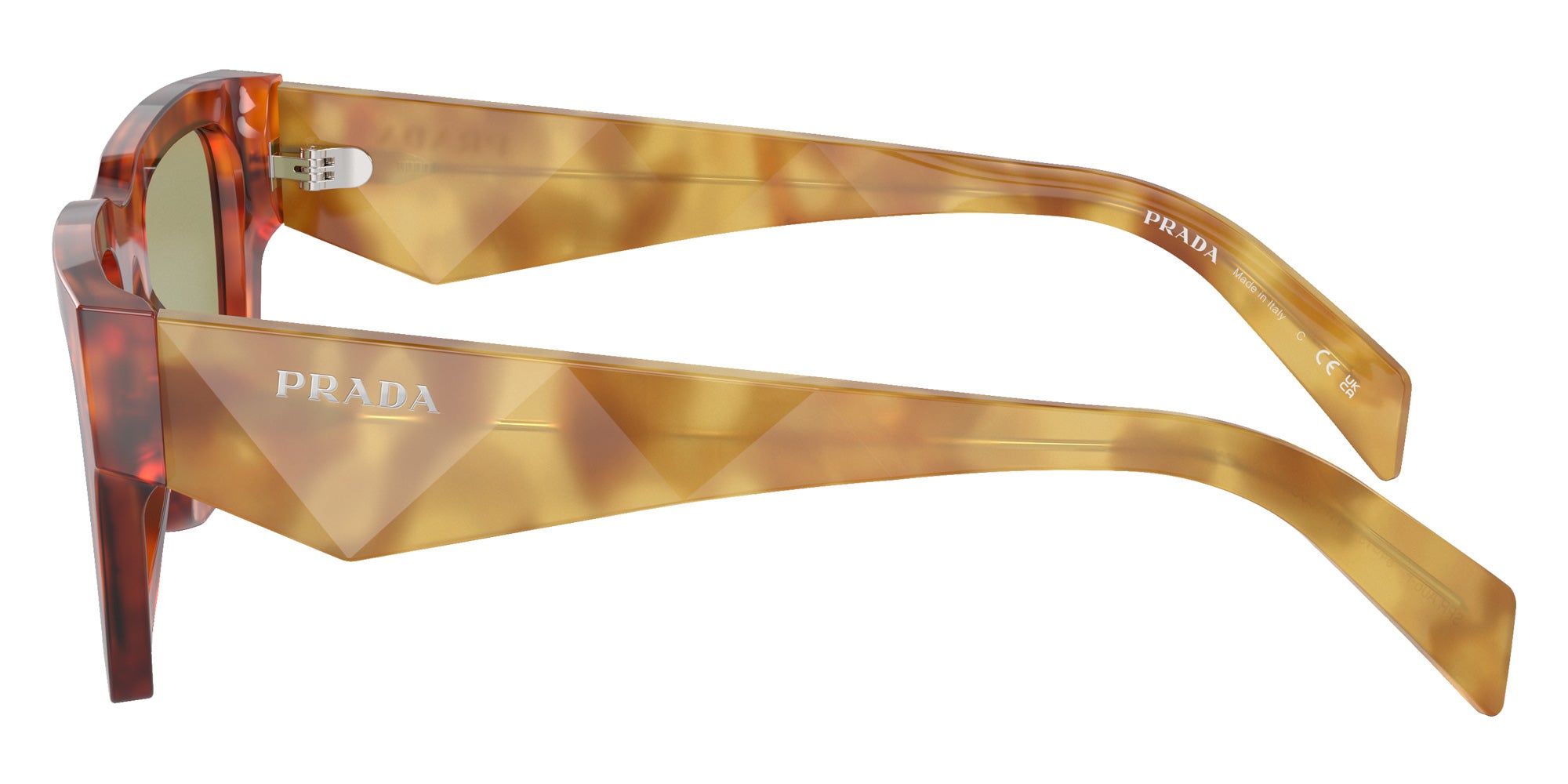 Prada PR A06SF 11P60C 54 - Cognac Tortoise / Green #id:pra06sf11p60c_s:100110