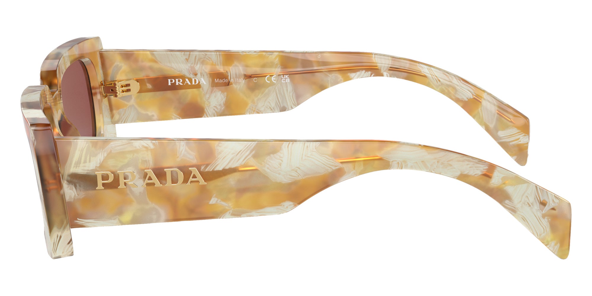 Prada PR A07S 19N08S 52 - Desert Tortoise / Dark Violet #id:pra07s19n08s_s:100110