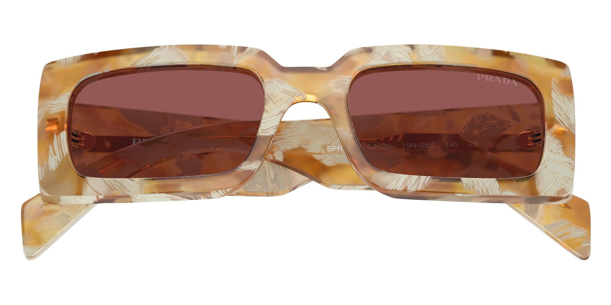 Prada PR A07S 19N08S 52 - Desert Tortoise / Dark Violet #id:pra07s19n08s_s:100120