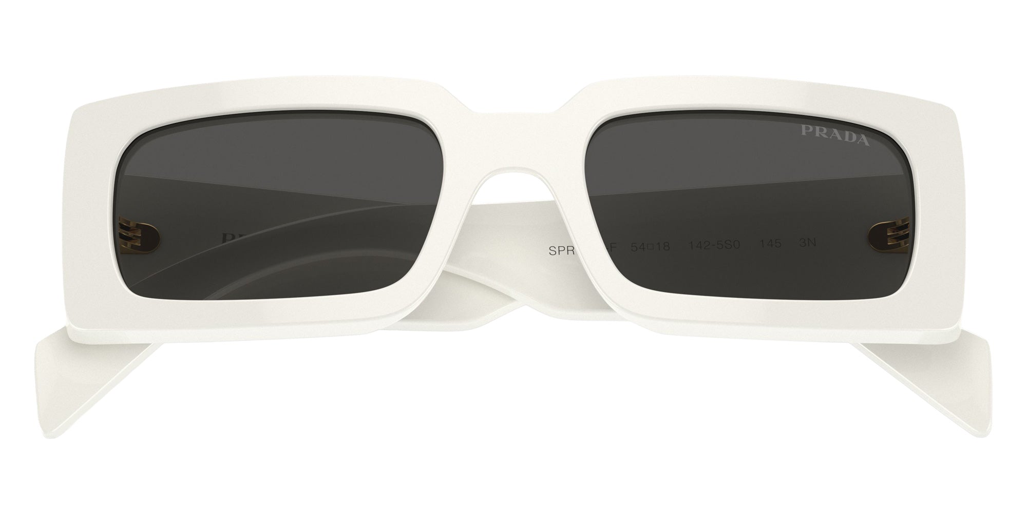 Prada PR A07SF 1425S0 54 - White Ivory / Dark Gray #id:pra07sf1425s0_s:100120
