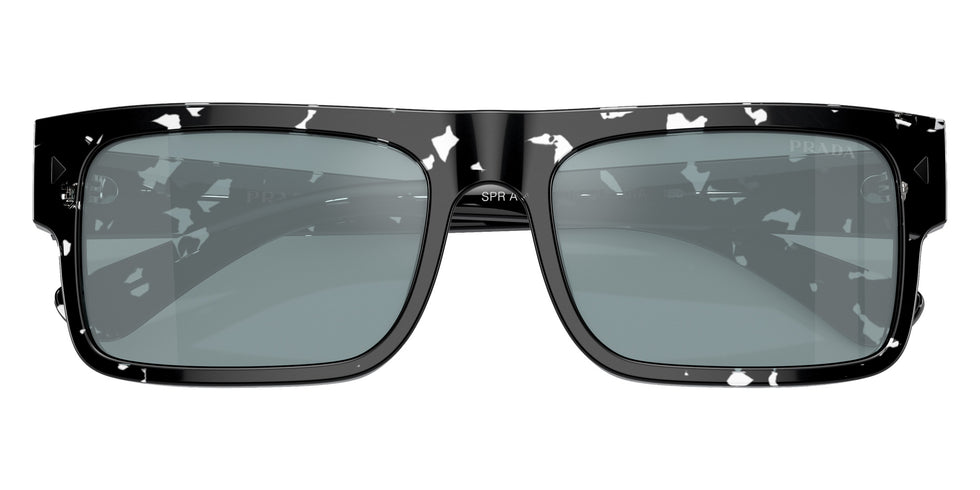 Prada PR A10S 15O01A 57 - Havana Black Transparent / Light Blue Mirrored Silver #id:pra10s15o01a_s:100120