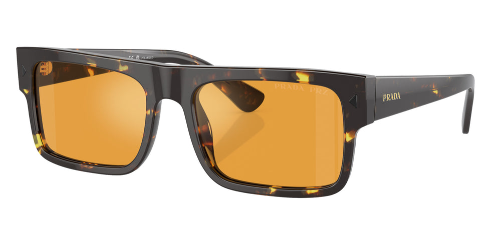 Prada PR A10S 16O20C 57 - Havana Black/Yellow / Yellow Polarized Mirrored #id:pra10s16o20c_s:106105