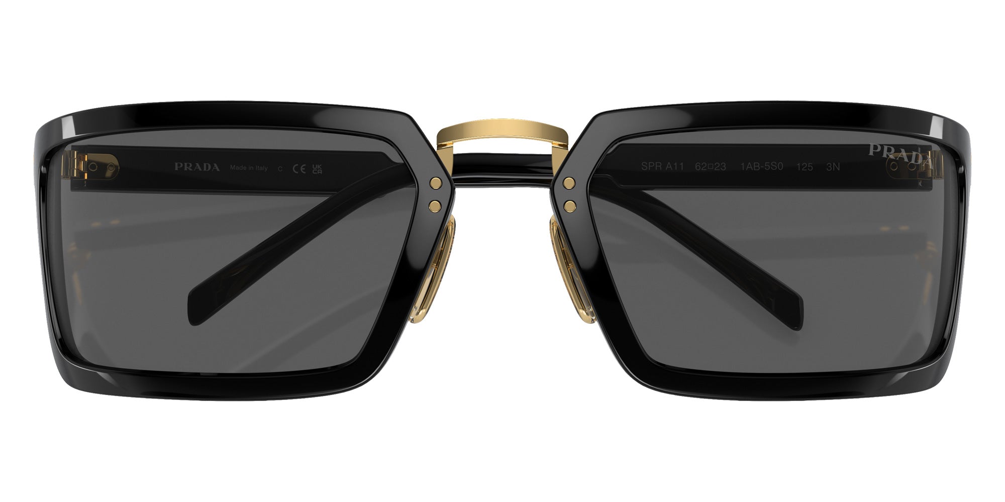 Prada PR A11S 1AB5S0 62 - Black / Dark Gray #id:pra11s1ab5s0_s:100120