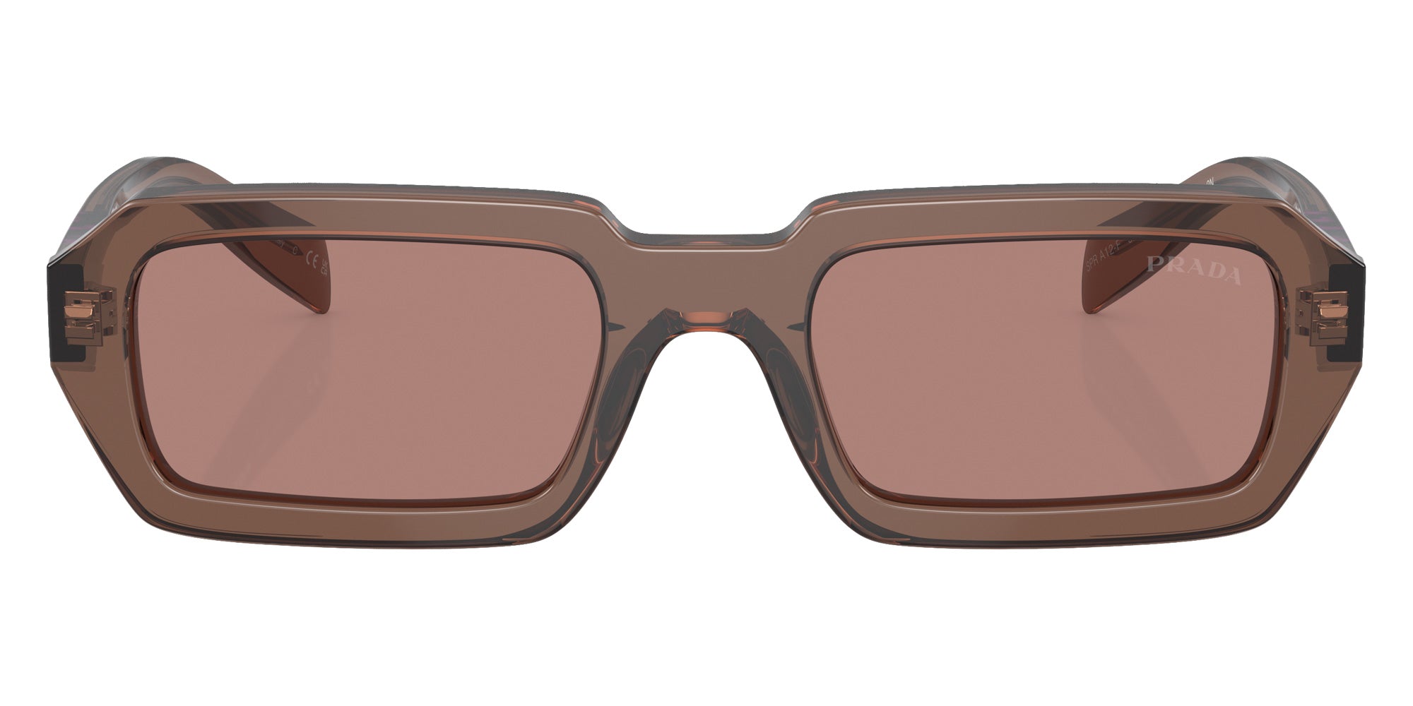 Prada PR A12SF 17O60B 54 - Brown Transparent / Light Brown #id:pra12sf17o60b_s:102100